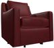 Craftmaster® Customizable CM Leather Track Arm Swivel Glider Chair-3
