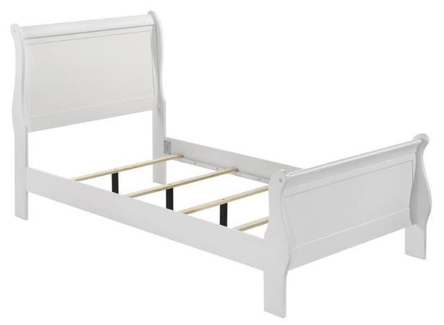 Coaster® Louis Philippe 4-Piece White Twin Bedroom Set-1