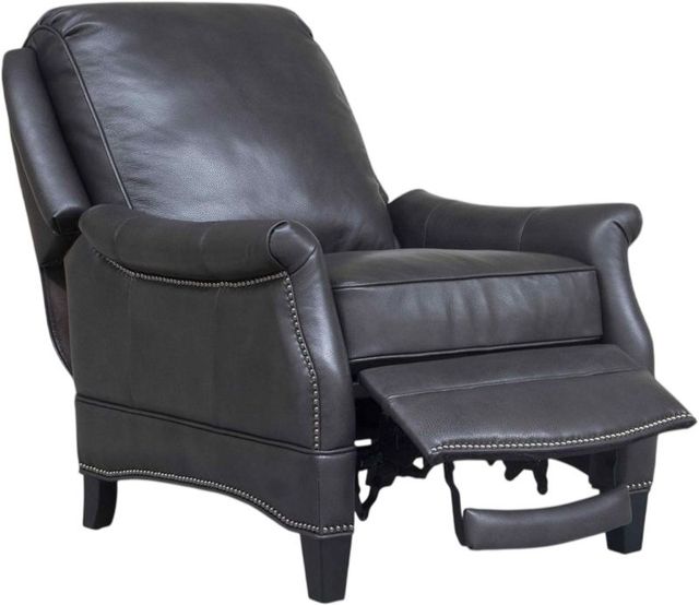 BarcaLounger® Ashebrooke Wrenn Gray Leather Manual Recliner-1