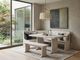 Sunny Designs™ Bayside Marble White Breakfast Nook Table-1