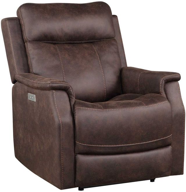 Steve Silver Co. Valencia Walnut Dual Power Recliner-0