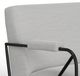 International Furniture Direct Lotus Oyster/Matte Black Accent Chair-1