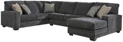 Benchcraft® Tracling 3-Piece Slate Left-Arm Facing Sectional and Chaise