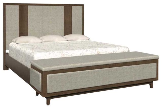 Country View Woodworking Customizable Hyde Park King Vertical Upholstered Panel Bed-0