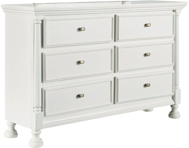 Signature Design by Ashley® Kaslyn 3-Piece White Full Panel Headboard Bed Set-2