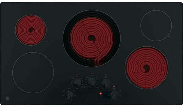 GE® 36" Black Electric Cooktop-2