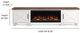 Legends Home Real Cozy Liberty Bourbon/Jasmine White 95" Fireplace Console-2