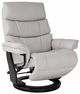 BenchMaster Cheer Light Gray Manual Flip-Up Footrest Recliner-0