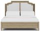 Riverside Furniture Amelia Nutmeg/White King Upholstered Bed-1