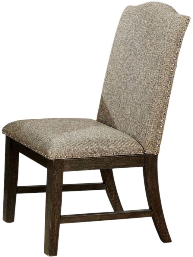 Furniture of America® Faulk 2-Piece Espresso/Warm Gray Side Chair Set-3