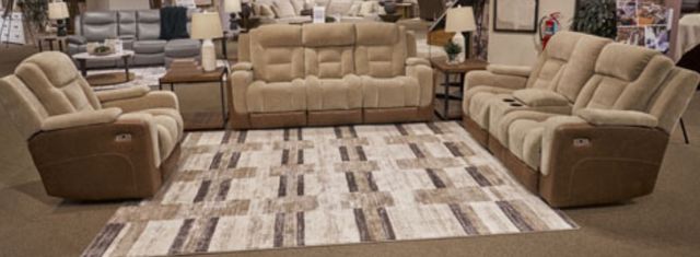 Signature Design by Ashley® Mixed Motion Brownstone Power Recliner-1