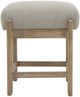 International Furniture Direct Balam Ivory/Stained White Accent Stool-1