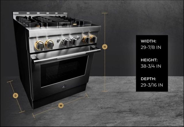 JennAir® RISE™ 30" Stainless Pro Style In Natural Gas Range-3