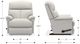 La-Z-Boy® Reed Wine Leather Manual Rocking Recliner-2