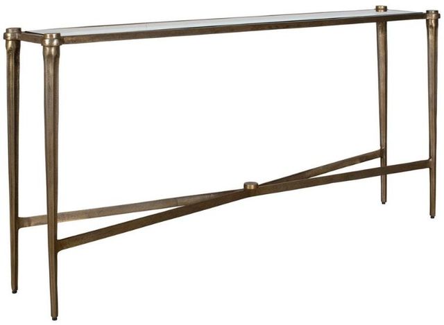 Uttermost® Amara Antique Brass Console Table-0