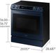 Samsung BESPOKE 30" Fingerprint Resistant Navy Steel Slide-In Electric Range-1