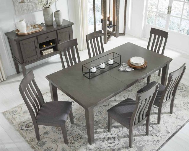 Signature Design by Ashley® Hallanden Gray 7-Piece Dining Table Set-3