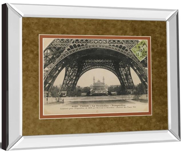 Classy Art La Base De La Eifel by Wild Apple Studio Mirror Framed Wall Art-1