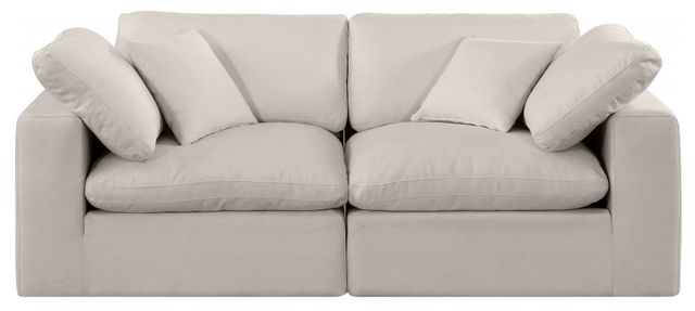 Meridian Furniture Comfy 2-Piece Beige Modular Sofa-1