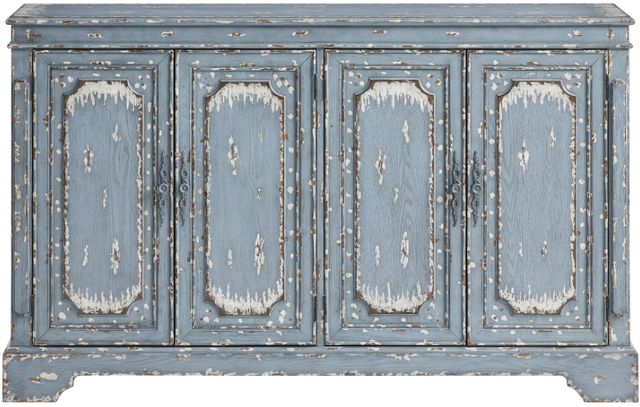 Coast2Coast Home™ Judith Cabot Aged Blue/Cream Media Credenza-3