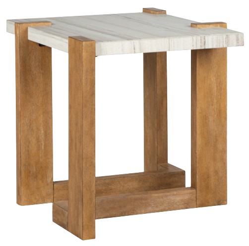 Carrington End Table - Honey Wheat