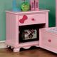 Furniture of America® Dani Pink Nightstand-0