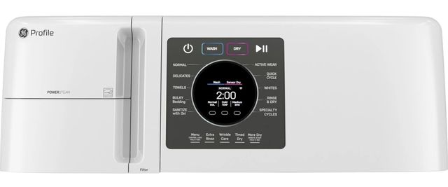 GE Profile™ 4.6 Cu. Ft. White Washer Dryer Combo-3