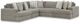 Signature Design by Ashley® Avaliyah 5-Piece Ash Sectional-0