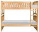 Mazin Furniture Bartly Natural Full/Full Youth Bunk Bed-1