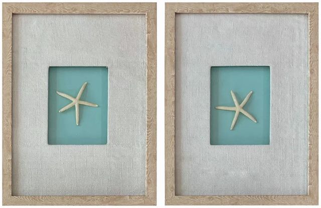 Crestview Collection Ocean Breeze Duo 2-Piece Wall Art Set-0