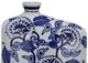 A & B Home Blue/White Three Kingdoms Vase-1
