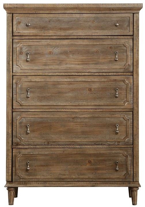 Emerald Home Interlude Sandstone Buff 5-Drawer Chest-3