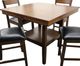American Wholesale Furniture Pendleton 5-Piece Dark Cherry Pub Counter Height Table Set-1