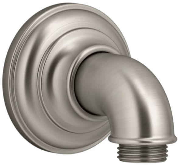 KOHLER® Artifacts® Vibrant Brushed Nickel Wall-Mount Supply Elbow-0