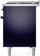 Ilve® Nostalgie II Series 48" Midnight Blue Pro Style Dual Fuel Range-4