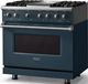 Viking® 5 Series 36" Squall Pro Style Dual Fuel (NG) Range with Polished Chrome Trim-3