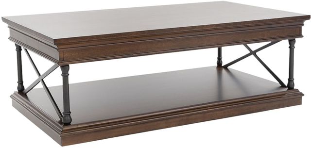 Liberty Furniture Tribeca 3-Piece Black/Cordovian Brown Occasional Table Set-1