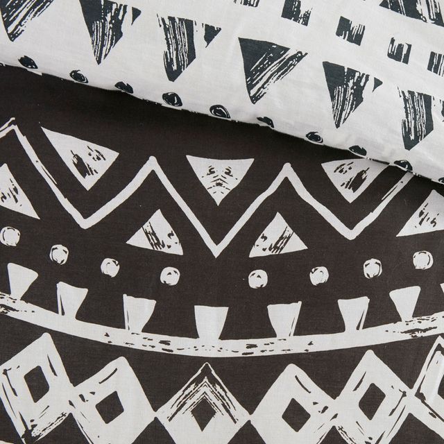 Olliix by Urban Habitat Allyson 3 Piece Cotton Black King/California King Comforter Mini Set-2