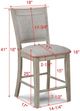Crown Mark Fulton Beige/Gray Counter Height Chair-2
