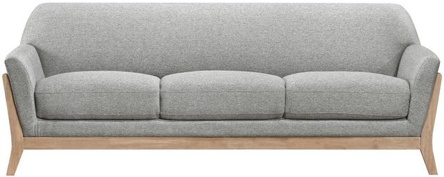 Coaster® Vaughn Gray Upholstered Flared Arm Sofa-1