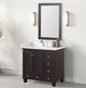 Furniture of America® Aprea Espresso/White Vanity Set with Mirror-1