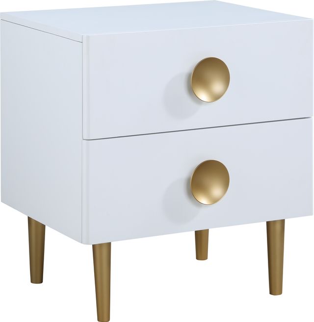 Meridian Furniture Zayne White Nightstand-0