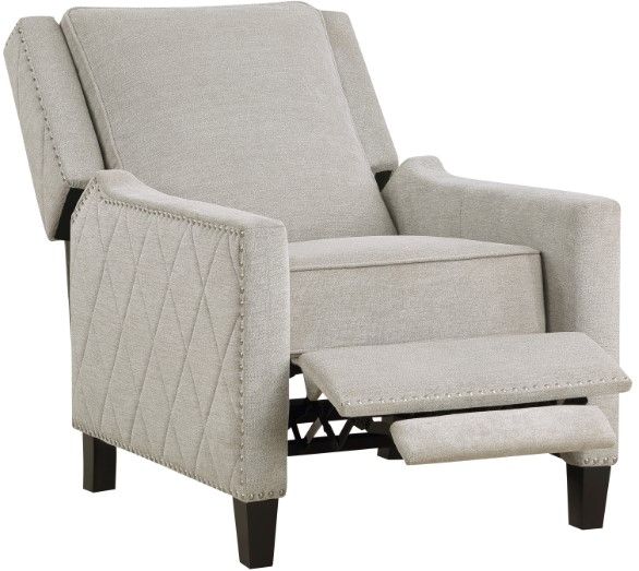 Homelegance® Banks Sand Manual Push Back Recliner-2