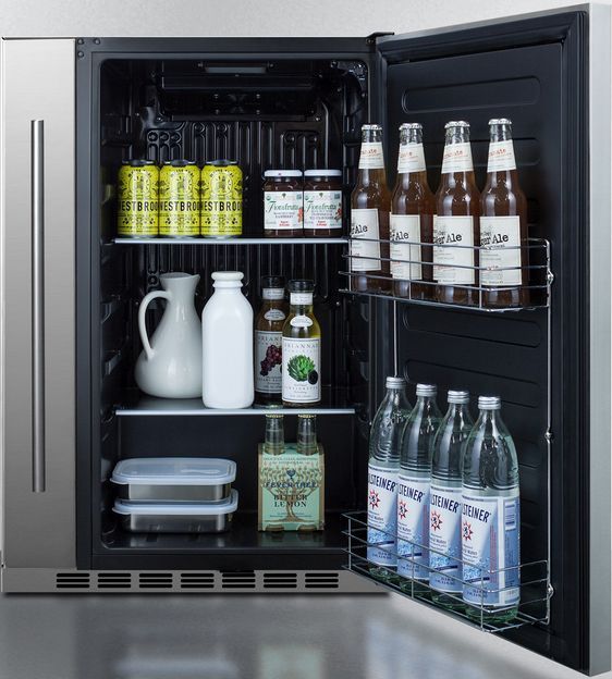 Summit® 3.1 Cu. Ft. Stainless Steel Under the Counter Refrigerator-3