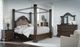 Signature Design by Ashley® Maylee Dark Brown California King Canopy Bed-4