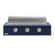 Caliber™ Rockwell Social 48" 3-Burner Cobalt Built-In Liquid Propane Grill with Brass Hardware-1
