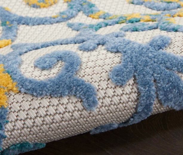 Nourison Home™ Aloha Ivory/Navy 5'x8' Style 67 Area Rug-2
