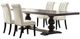 Coaster® Phelps 5-Piece Beige Dining Set with Black Base-0