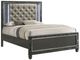 New Classic® Home Furnishings Radiance Black Pearl Queen Panel Bed-0
