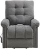 Elements International Pecos Ribbit Charcoal Power Lift Recliner-3